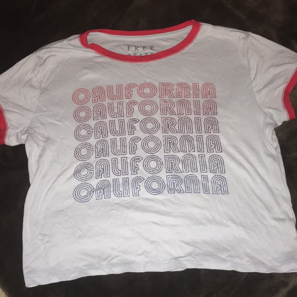 A retro light blue crop top!